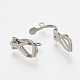 304 Stainless Steel Clip-on Earring Findings STAS-T037-02-3