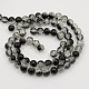 Two Tone Crackle Glass Beads Strands CCG-Q002-10mm-M-2