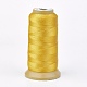ポリエステル糸  カスタム織りジュエリー作りのために  ゴールド  1mm  約230m /ロール NWIR-K023-1mm-07-1
