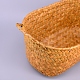 Straw Plaited Article Bread Storage Basket AJEW-WH0118-06-2