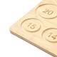 Tavole di design per braccialetti in legno rettangolari TOOL-YWC0003-02-2
