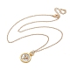 Латунные ожерелья с подвесками таро «Двенадцать созвездий» NJEW-Q006-01G-G-2