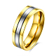 Regalos de san valentín anillos de pareja de acero titanio para hombres RJEW-BB16403-9-1