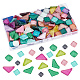 250 г смешанной формы с блестками в виде мозаичных плиток из стекла в виде кабошонов DIY-GA0003-68-1