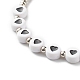 Love Heart Beads Stretch Bracelets Set for Teen Girl Women BJEW-JB06999-10