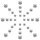 304 Edelstahl-Perlen Rhinestone-Fassungen, Kolumne, Edelstahl Farbe, 4~8x3~5 mm, Bohrung: 1~1.8 mm, 24 Stück / Karton