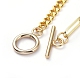 Brass Curb Chain/Paperclip Chain Necklaces X-NJEW-JN02781-01-3