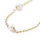 Vacuum Plating 304 Stainless Steel Beaded Necklaces NJEW-E064-06G-3