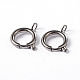 304 Stainless Steel Smooth Surface Spring Ring Clasps STAS-D149-06-1