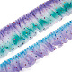 Cheriswelry 4m 2 Stil Farbverlauf plissierter Polyesterrand DIY-CW0001-32-2