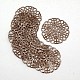 Brass Filigree Findings for Hair Accessories Making X-KK-M024-R-NF-1