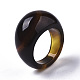 天然瑪瑙指輪  ワイドバンドリング  染め  ミックスカラー  内径：17.5~20mm G-N0326-033-6