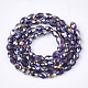 Electroplate Glass Beads Strands EGLA-T013-05G-2