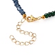 Dyed Natural Malaysia Jade Beads Jewelry Sets SJEW-JS01162-7