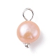 Ciondoli di perle d'acqua dolce coltivate naturali PALLOY-JF01099-02-2