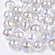 Perles en plastique transparentes OACR-S026-4mm-10-1