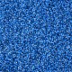 11/0グレードの丸いガラスシードビーズ  透明インサイドカラー  ドジャーブルー  2.3x1.5mm  穴：1mm  約48500個/ポンド SEED-N001-D-216-2