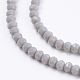 Chapelets de perle en verre opaque de couleur unie GLAA-F076-A07-3