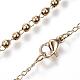 304 Edelstahl Rosenkranz Perlenketten aus rostfreiem NJEW-D285-40G-3