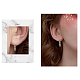 Boucles d'oreilles fendues en argent sterling shegrace 925 JE900A-6