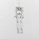 Tibetan Style Alloy Human Body Skeleton For DIY Toy Doll Making TIBE-39548-AS-NR-2