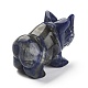 Figurine di rinoceronte curativo intagliate in sodalite naturale DJEW-M008-02D-3