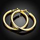 Impressionante anello di disegno orecchini in ottone cerchio EJEW-BB01544-2