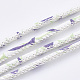 Cables redondos de cuero de la PU LC-T004-02B-1