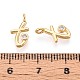 Латунные микро проложить кубического циркония подвески KK-N263-97G-T-3