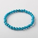 Synthetic Turquoise Stretch Bracelets BJEW-JB01272-02-1