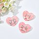 FINGERINSPIRE 300Pcs Heart Earring Display Cards Tomato Color Cardboard Earring Cards Earring Display Hanging Cards for Jewelry Accessory Display CDIS-FG0001-45-3