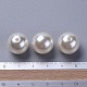 Perline rotonde in acrilico bianco perla imitazione color crema 16mm perline tonde per gioielli per bambini moda fai da te X-PACR-16D-12-4