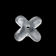 Bouchons de perles de verre transparents GLAA-A011-12D-3
