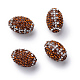 Handgemachte Fimo-Perlen Strass&nbsp;RB-S046-01F-1