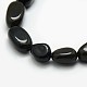 Natural Obsidian Nuggets Beads Strands G-L154-16-2