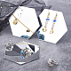 AHANDMAKER 3Pcs Hexagon Acrylic Jewelry Displays EDIS-WH0027-05-5