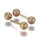 304 Stainless Steel Ball Stud Earrings EJEW-H113-01G-D-2