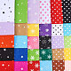 Benecreat 30 Packungen 12 x 12 cm (30 cm x 30 cm) DIY Polyester gemustert Filz Stoff Quadrate Blätter verschiedene Farben für Chrisismas Handwerk DIY-BC0005-01-5
