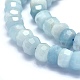 Chapelets de perles en aigue-marine naturelle G-O170-60-3