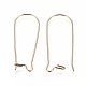 Ion Plating(IP) 304 Stainless Steel Hoop Earrings Findings Kidney Ear Wires STAS-G200-01C-G-2