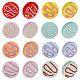 Chgcraft 16 pièces 8 couleurs donut perles de silicone écologiques de qualité alimentaire SIL-CA0002-64-1