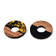 Ciondoli in resina opaca e legno di noce RESI-N039-41-2