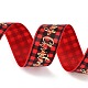 20 Yard bedruckte Ripsbänder aus Polyester mit „Merry Christmas“-Motiv OCOR-K005-02B-3