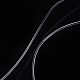 伸縮性のあるストレッチポリエステルクリスタルのひもコード  ジュエリー作りブレスレットビーズ糸  透明  0.6mm  約109.36ヤード（100m）/ロール EW-0.6D-1-4