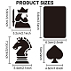 MAYJOYDIY Playing Cards Chess Stencils Hearts Clubs Diamonds Spades Stencil 11.8×11.8inch International Chess Pieces Drawing Stencil with Paint Brush for Art Craft on Wall Furniture Wood DIY-MA0001-09-2