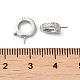 Rhodium Plated 925 Sterling Silver Micro Pave Cubic Zirconia Cup Peg Bails FIND-Z008-12P-3