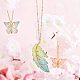 NBEADS 64 Pcs Leaf Butterfly Charms TACR-NB0001-05-6