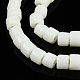 Chapelets de perles en verre opaques solides GLAA-N047-09-F01-3
