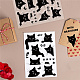 塩ビプラスチックスタンプ  DIYスクラップブッキング用  装飾的なフォトアルバム  カード作り  スタンプシート  猫の模様  16x11x0.3cm DIY-WH0167-57-0331-4