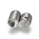 304 Stainless Steel Magnetic Clasps with Glue-in Ends STAS-E440-92B-2